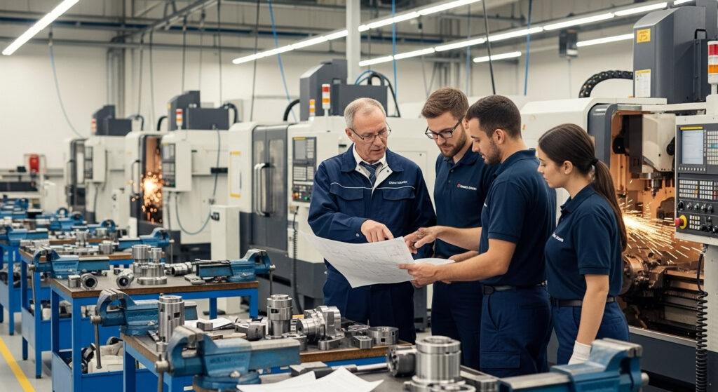 maschinenbau-cnc-fraesen-betriebsleiter-mit-team