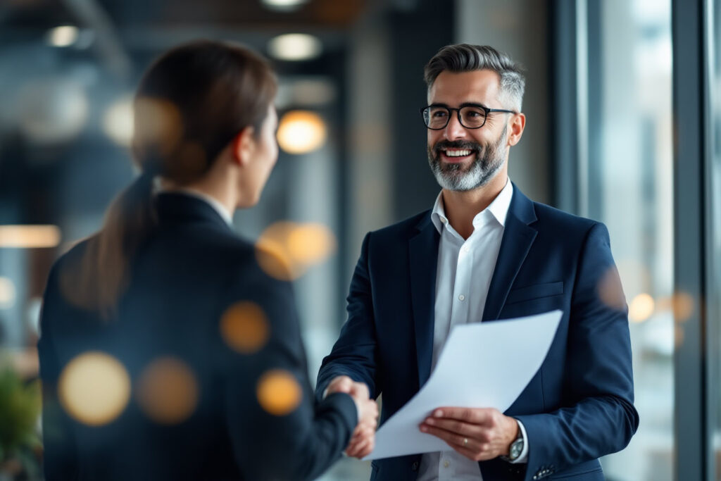 interim recruiter begruesst neue entscheider fuehrungskraft