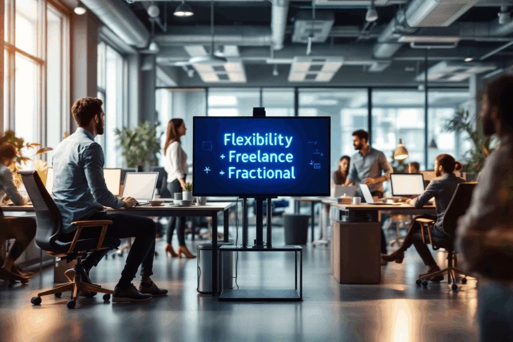 Bild: Zukunft schreibt sich mit „F“ – Flexibilität, Freelance, Fractional